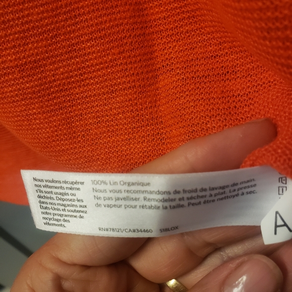 Eileen Fisher organic 100% linen knit M - Picture 4 of 4